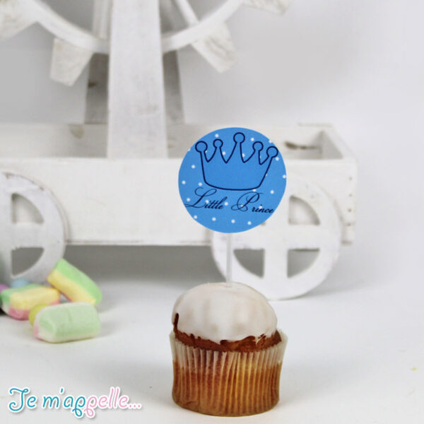 Cupcake toppers με θέμα κορώνα