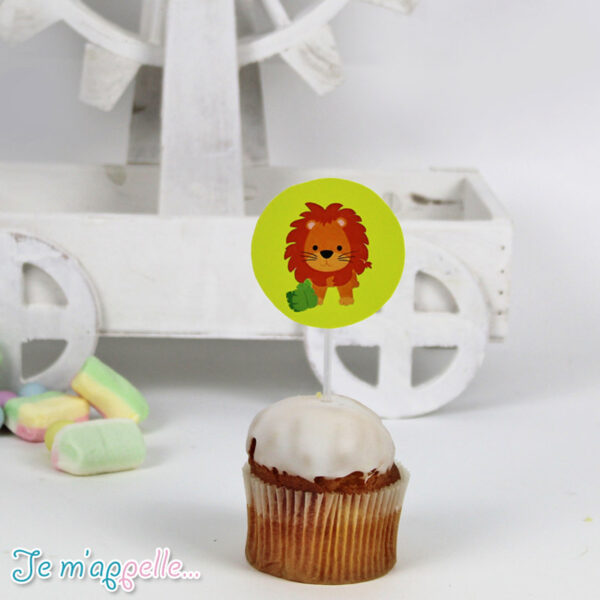 Cupcake toppers με θέμα λιονταράκι