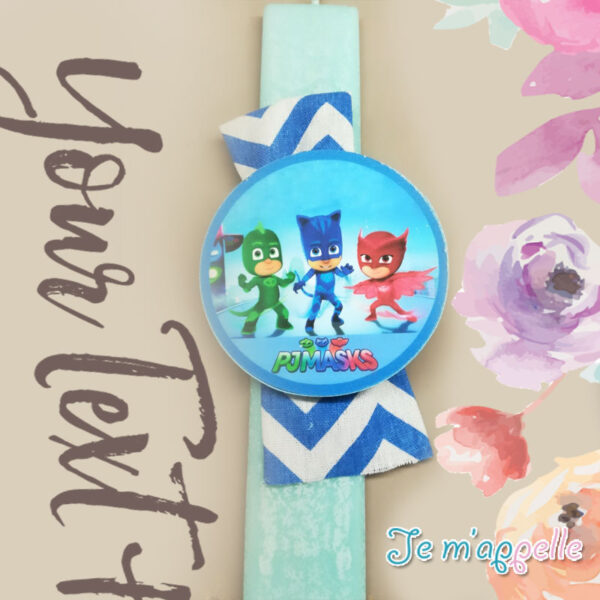 Πασχαλινή λαμπάδα Pj masks