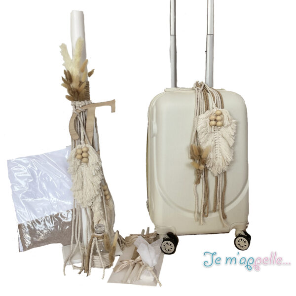 Πακέτο βάπτισης boho με Μονόγραμμα